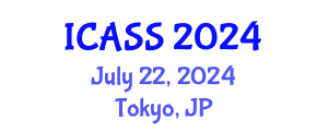 International Conference on Astronomy and Space Sciences (ICASS) July 22, 2024 - Tokyo, Japan