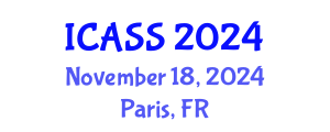 International Conference on Astronomy and Space Sciences (ICASS) November 18, 2024 - Paris, France