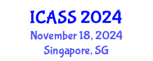 International Conference on Astronomy and Space Sciences (ICASS) November 18, 2024 - Singapore, Singapore