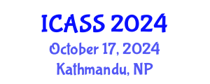 International Conference on Astronomy and Space Sciences (ICASS) October 17, 2024 - Kathmandu, Nepal