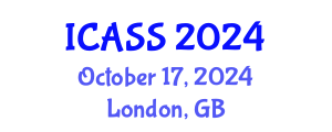 International Conference on Astronomy and Space Sciences (ICASS) October 17, 2024 - London, United Kingdom