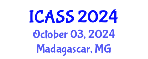 International Conference on Astronomy and Space Sciences (ICASS) October 03, 2024 - Madagascar, Madagascar
