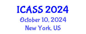 International Conference on Astronomy and Space Sciences (ICASS) October 10, 2024 - New York, United States