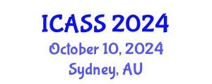 International Conference on Astronomy and Space Sciences (ICASS) October 10, 2024 - Sydney, Australia