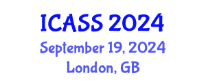 International Conference on Astronomy and Space Sciences (ICASS) September 19, 2024 - London, United Kingdom