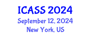 International Conference on Astronomy and Space Sciences (ICASS) September 12, 2024 - New York, United States