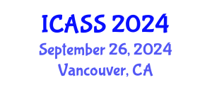 International Conference on Astronomy and Space Sciences (ICASS) September 26, 2024 - Vancouver, Canada