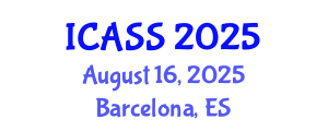 International Conference on Astronomy and Space Sciences (ICASS) August 16, 2025 - Barcelona, Spain