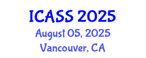 International Conference on Astronomy and Space Sciences (ICASS) August 05, 2025 - Vancouver, Canada