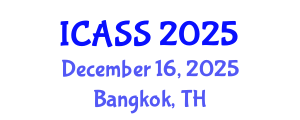 International Conference on Astronomy and Space Sciences (ICASS) December 16, 2025 - Bangkok, Thailand