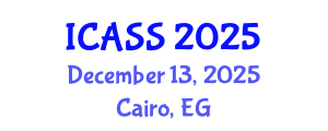 International Conference on Astronomy and Space Sciences (ICASS) December 13, 2025 - Cairo, Egypt