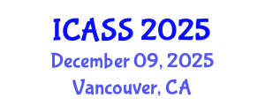 International Conference on Astronomy and Space Sciences (ICASS) December 09, 2025 - Vancouver, Canada