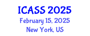 International Conference on Astronomy and Space Sciences (ICASS) February 15, 2025 - New York, United States