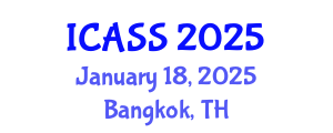International Conference on Astronomy and Space Sciences (ICASS) January 18, 2025 - Bangkok, Thailand