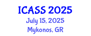 International Conference on Astronomy and Space Sciences (ICASS) July 15, 2025 - Mykonos, Greece