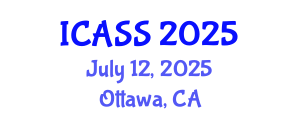 International Conference on Astronomy and Space Sciences (ICASS) July 12, 2025 - Ottawa, Canada