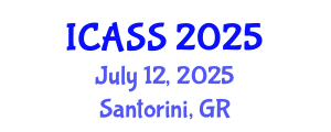 International Conference on Astronomy and Space Sciences (ICASS) July 12, 2025 - Santorini, Greece
