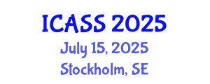 International Conference on Astronomy and Space Sciences (ICASS) July 15, 2025 - Stockholm, Sweden