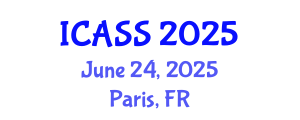 International Conference on Astronomy and Space Sciences (ICASS) June 24, 2025 - Paris, France
