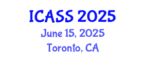 International Conference on Astronomy and Space Sciences (ICASS) June 15, 2025 - Toronto, Canada