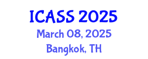 International Conference on Astronomy and Space Sciences (ICASS) March 08, 2025 - Bangkok, Thailand
