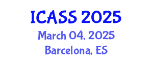 International Conference on Astronomy and Space Sciences (ICASS) March 04, 2025 - Barcelona, Spain