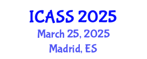International Conference on Astronomy and Space Sciences (ICASS) March 25, 2025 - Madrid, Spain