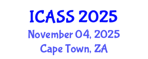International Conference on Astronomy and Space Sciences (ICASS) November 04, 2025 - Cape Town, South Africa
