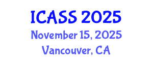 International Conference on Astronomy and Space Sciences (ICASS) November 15, 2025 - Vancouver, Canada