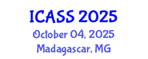 International Conference on Astronomy and Space Sciences (ICASS) October 04, 2025 - Madagascar, Madagascar