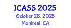 International Conference on Astronomy and Space Sciences (ICASS) October 28, 2025 - Montreal, Canada