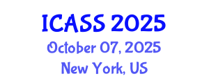 International Conference on Astronomy and Space Sciences (ICASS) October 07, 2025 - New York, United States