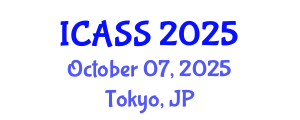 International Conference on Astronomy and Space Sciences (ICASS) October 07, 2025 - Tokyo, Japan