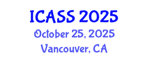 International Conference on Astronomy and Space Sciences (ICASS) October 25, 2025 - Vancouver, Canada