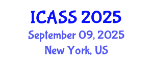 International Conference on Astronomy and Space Sciences (ICASS) September 09, 2025 - New York, United States