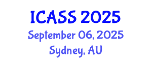 International Conference on Astronomy and Space Sciences (ICASS) September 06, 2025 - Sydney, Australia