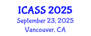 International Conference on Astronomy and Space Sciences (ICASS) September 23, 2025 - Vancouver, Canada