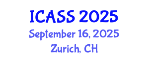 International Conference on Astronomy and Space Sciences (ICASS) September 16, 2025 - Zurich, Switzerland