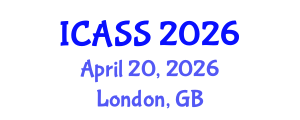 International Conference on Astronomy and Space Sciences (ICASS) April 20, 2026 - London, United Kingdom International Conference on Astronomy and Space Sciences (ICASS) April 20, 2026 - London, United Kingdom