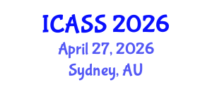 International Conference on Astronomy and Space Sciences (ICASS) April 27, 2026 - Sydney, Australia International Conference on Astronomy and Space Sciences (ICASS) April 27, 2026 - Sydney, Australia
