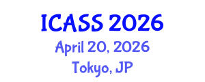 International Conference on Astronomy and Space Sciences (ICASS) April 20, 2026 - Tokyo, Japan International Conference on Astronomy and Space Sciences (ICASS) April 20, 2026 - Tokyo, Japan