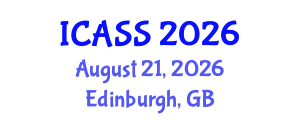 International Conference on Astronomy and Space Sciences (ICASS) August 21, 2026 - Edinburgh, United Kingdom International Conference on Astronomy and Space Sciences (ICASS) August 21, 2026 - Edinburgh, United Kingdom