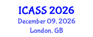 International Conference on Astronomy and Space Sciences (ICASS) December 09, 2026 - London, United Kingdom International Conference on Astronomy and Space Sciences (ICASS) December 09, 2026 - London, United Kingdom