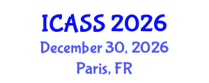International Conference on Astronomy and Space Sciences (ICASS) December 30, 2026 - Paris, France International Conference on Astronomy and Space Sciences (ICASS) December 30, 2026 - Paris, France