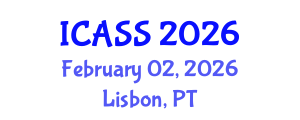 International Conference on Astronomy and Space Sciences (ICASS) February 02, 2026 - Lisbon, Portugal International Conference on Astronomy and Space Sciences (ICASS) February 02, 2026 - Lisbon, Portugal