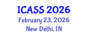 International Conference on Astronomy and Space Sciences (ICASS) February 23, 2026 - New Delhi, India International Conference on Astronomy and Space Sciences (ICASS) February 23, 2026 - New Delhi, India
