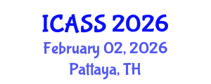 International Conference on Astronomy and Space Sciences (ICASS) February 02, 2026 - Pattaya, Thailand International Conference on Astronomy and Space Sciences (ICASS) February 02, 2026 - Pattaya, Thailand