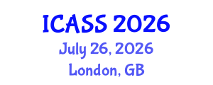 International Conference on Astronomy and Space Sciences (ICASS) July 26, 2026 - London, United Kingdom