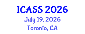 International Conference on Astronomy and Space Sciences (ICASS) July 19, 2026 - Toronto, Canada International Conference on Astronomy and Space Sciences (ICASS) July 19, 2026 - Toronto, Canada