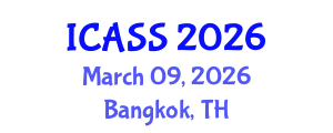 International Conference on Astronomy and Space Sciences (ICASS) March 09, 2026 - Bangkok, Thailand International Conference on Astronomy and Space Sciences (ICASS) March 09, 2026 - Bangkok, Thailand
